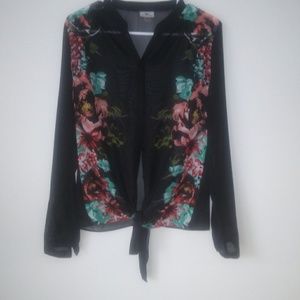 Worthington Shear Black Button Down